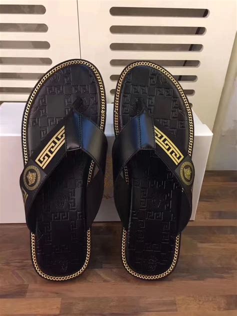 fake versace sandals mens|versace leather sandals men.